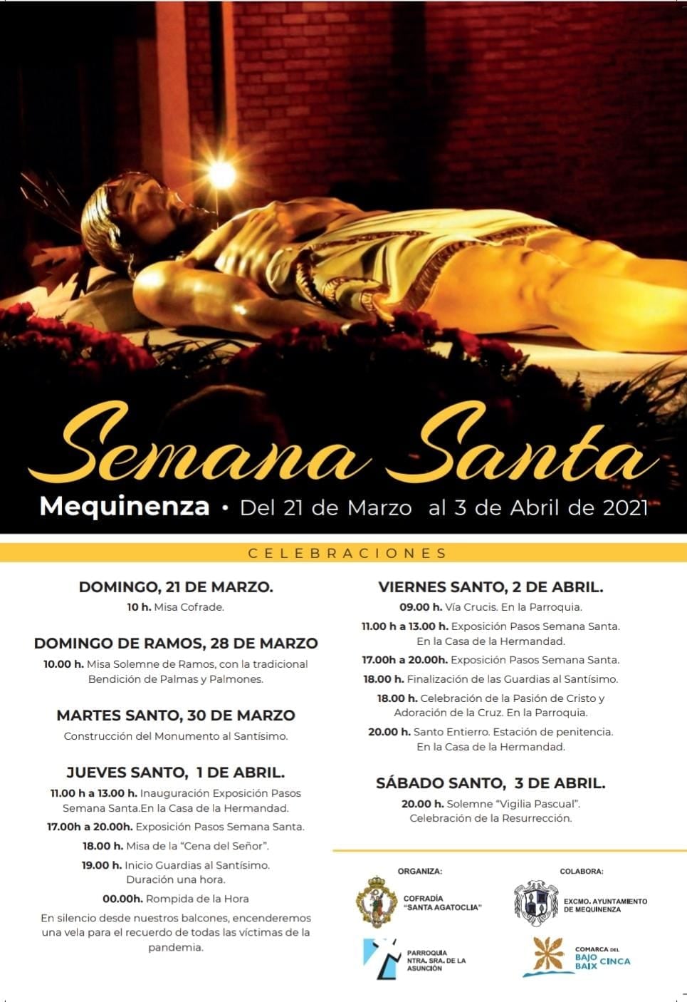Semana Santa en Mequinenza 2021 Mequinenza